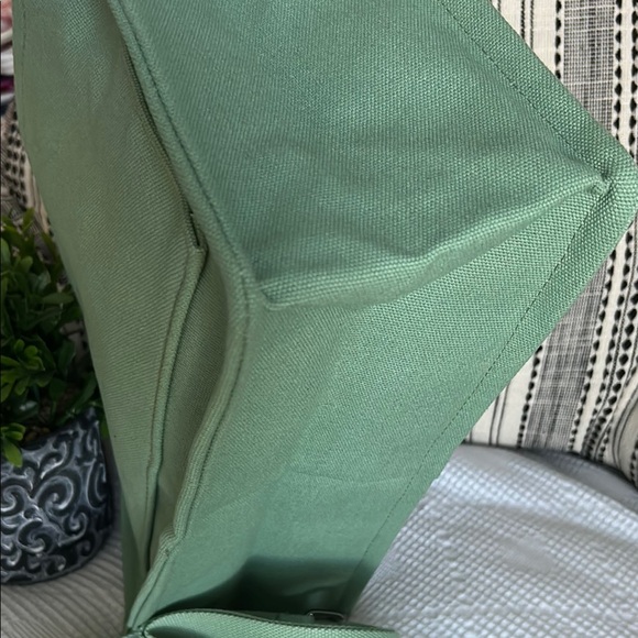 Sage Green Canvas Tote NWOT - Picture 11 of 12